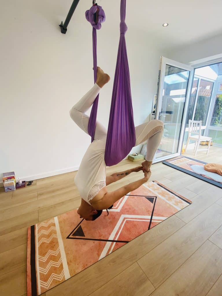 Aerial Yoga class with Exeter Loves Yoga